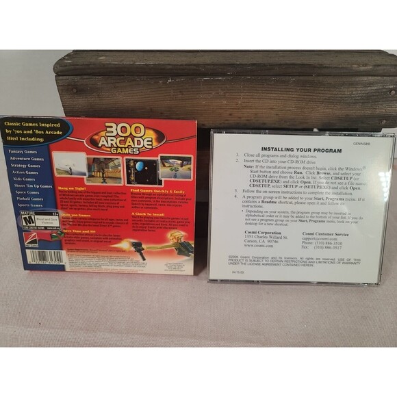 PC Games 300 Arcade Games (Cosmi, 2000, Universal) PC Game - Picture 2 of 5
